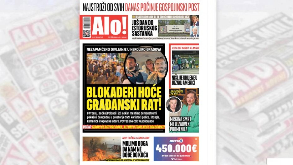 BLOKADERI HOĆE GRAĐANSKI RAT! Nezapamćeno divljanje u nekoliko gradova