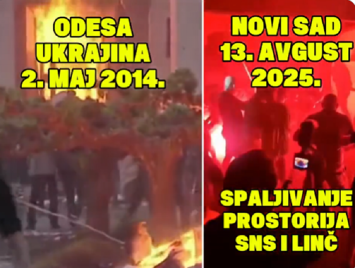 "POKUŠANO JE MASOVNO UBISTVO NAPREDNJAKA PO UZORU NA ODESU 2014." Ljudi pitaju: Da li će Srbija dozvoliti blokaderima da je pretvore u Ukrajinu? (VIDEO)