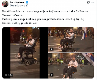 JEZIVO I BEDNO! Blokaderi na Savskom vencu: Doveli invalida da provocira građane!
