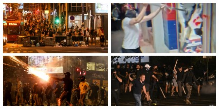 OVAKO JE IZGLEDALO BEZUMNO DIVLJANJE BLOKADERA SILEDŽIJA SINOĆ U SRBIJI Kamenicama na građane i policiju, uništavali sve pred sobom (FOTO/VIDEO)