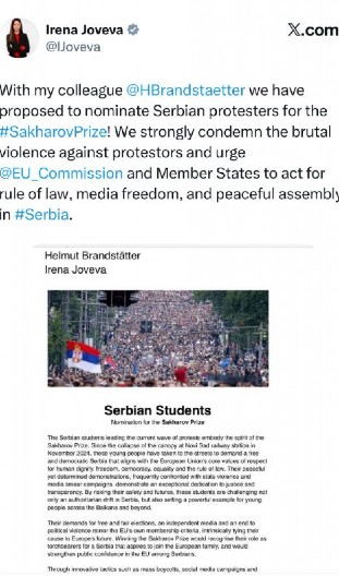 Glavni Kurtijev lobista u EP predložio blokadere za najveću antirusku nagradu!