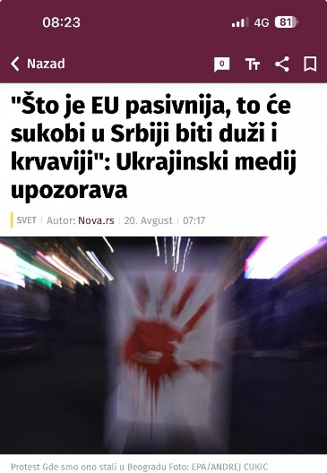 UKRAJINSKI I ŠOLAKOVI MEDIJI ŽELE PROLIVANJE SRPSKE KRVI! Malo je ukrajincima jedan Majdan i njihov rat, žele da GORI Srbija!