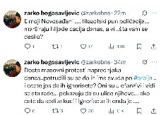 BLOKADERSKI NOVINAR SEPARATISTA U OČAJU ZBOG SKUPA U NOVOM SADU "Gledajte koliko njih ima, a gde smo mi?" (FOTO)