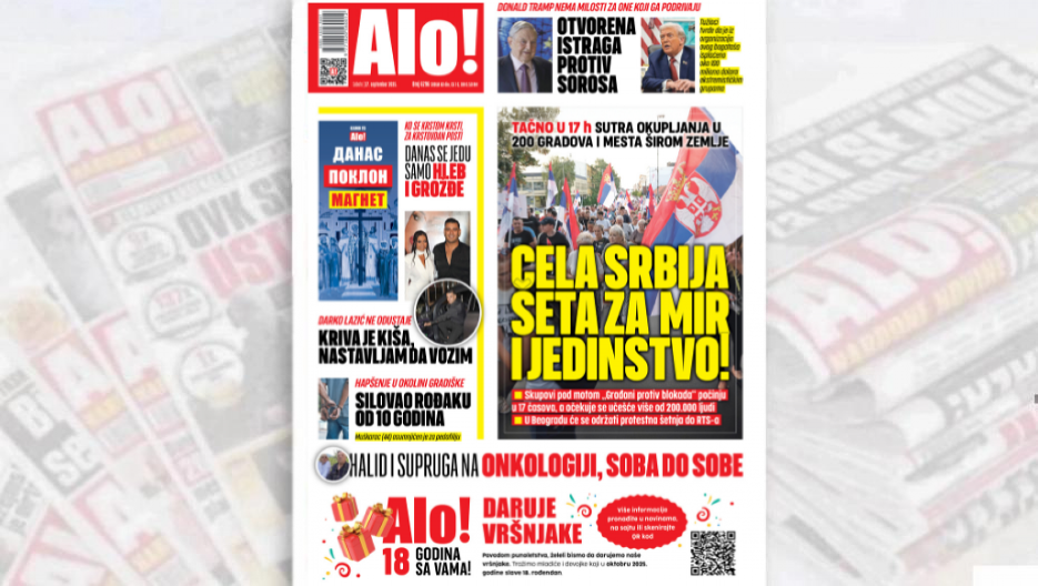 CELA SRBIJA ŠETA ZA JEDINSTVO I MIR! Sutra okupljanja u 200 gradova i mesta širom zemlje