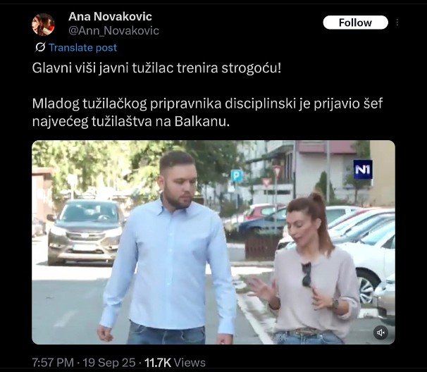 OTKRIVAMO: Tužilački saradnik Đorđević na N1 glumi žrtvu, ima tri krivične prijave! Prijavljen za nasilje u porodici!