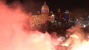 MAGIČNE SCENE, 50.000 SRBA DOČEKALO SRBE SA KiM! "Hvala braći što su uvek uz Srbiju i predsednika Vučića