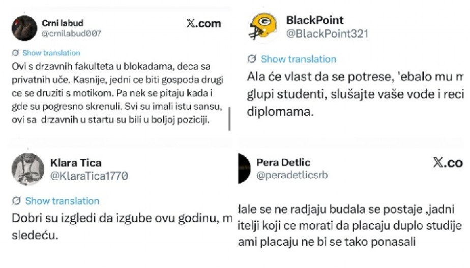 I TVITERAŠI BLOKADERI SU NEGATIVNI: "Recite ćao diplomama" – nova blokada Veterinarskog fakulteta izaziva bes