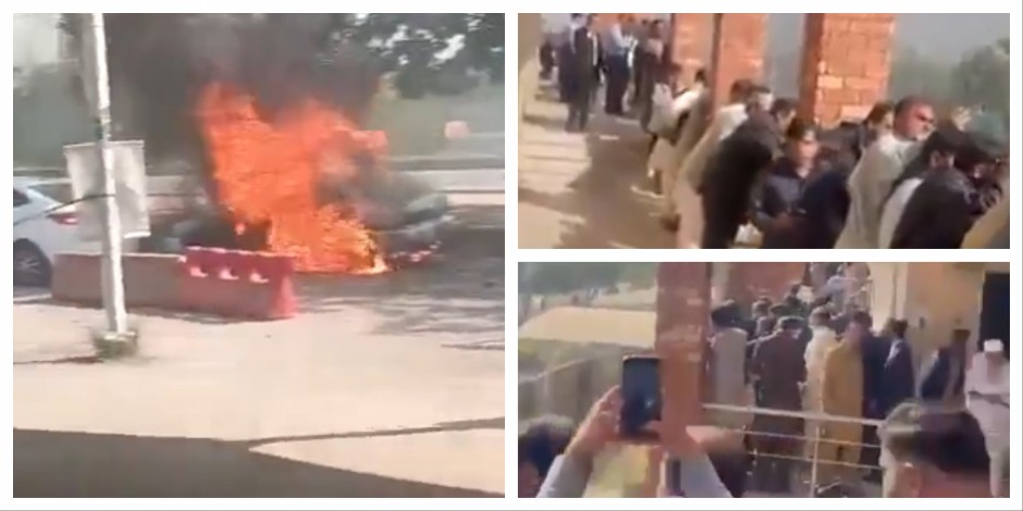 LJUDI GLEDAJU U ŠOKU, BOMABAŠ SAMOUBICA SE DIGAO U VAZDUH ISPRED SUDA Najmanje 12 poginulih, proglašeno vanredno stanje u bolnici PIMS (FOTO/VIDEO)