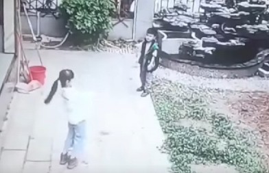 "SKLONITE SE, SAM ĆU" Snimak iz dvorišta šokirao mreže — niko nije očekivao OVAKVU reakciju ljubimca! (VIDEO)