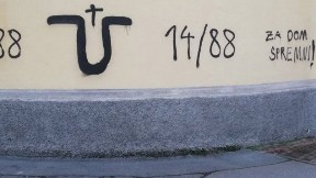 UŽAS U HRVATSKOJ - POZIVAJU NA UBIJANJE SRBA: Ustaški grafiti osvanuli u Sinju