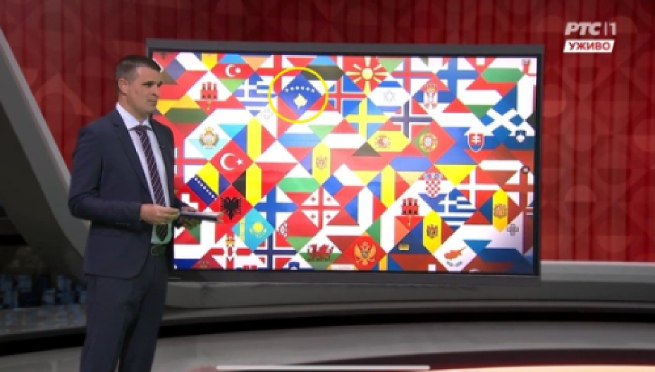 SKANDALČINA NA RTS-U Zastava lažne države Kosovo u prvom planu specijalnog programa!