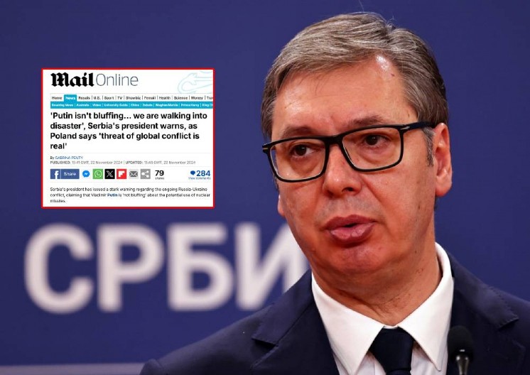 VUČIĆEVE REČI CITIRAO DEJLI MEJL "Putin ne blefira, ulazimo u katastrofu"