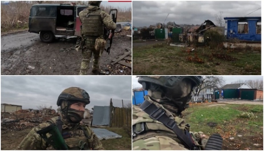 ZGARIŠTA, KRATERI OD GELERA I RUPE OD METAKA U Kursku kao posle smaka sveta, ruski mitraljezac ispričao šta se zbilo (VIDEO)