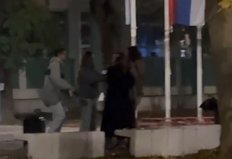 ŠOKANTAN SNIMAK TUČE! MILA PAJIĆ ŠAMARA NEPOSLUŠNE! Skandalozan fizički obračun među aktivistima omladinskog pokreta "Borba" (VIDEO)