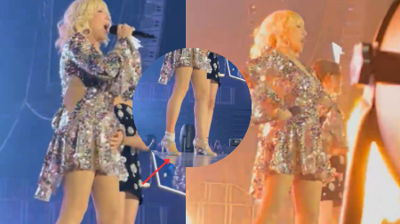 NIKO NIJE VIDEO ZAVOJ NA NOZI LEPE BRENE! Pevačica u štiklama đuskala na koncertu, kao prava lavica! (FOTO/VIDEO)