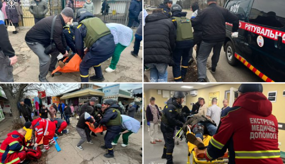 RUSKI DRON-KAMIKAZA POGODIO PUNU PIJACU U UKRAJINI Jedna od žrtava u kritičnom stanju, najmanje osam ranjenih (FOTO)