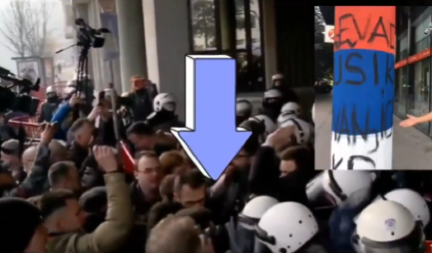 NAPAD NA SRPSKE POLICAJCE U NOVOM SADU PREDVODIO ČOVEK KOJI JE UNIŠTAVAO SRPSKE ZASTAVE PO NOVOM SADU!