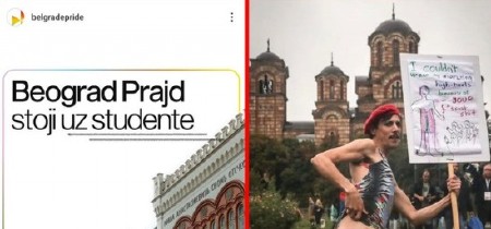 DOVELI GOLOG ALBANCA ISPRED SRPSKE SVETINJE A danas - podržavaju blokade fakulteta!