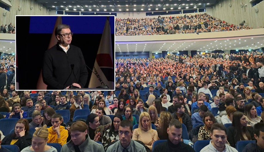 MOĆNE VUČIĆEVE REČI U PLAVOJ DVORANI PUNOJ KAO OKO Zbog onoga što je rekao o patriotizmu dobio je gromoglasan aplauz (FOTO)