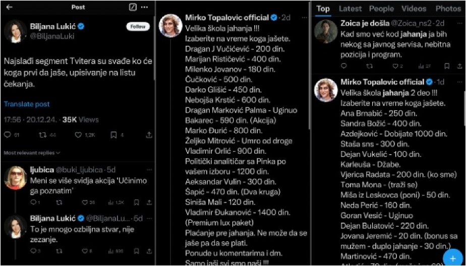 MONSTRUOZNO! Nacisticki program opozicije - JAHANJE političkih neistomišljenika!
