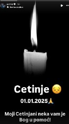 "MOJI CETINJANI..." Poznati Crnogorac emotivnom porukom izjavio saučešce porodicama nastradalih