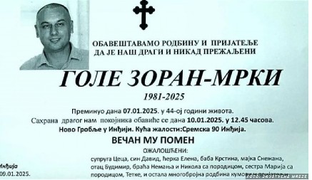 INĐIJA SE OPROSTILA OD UBIJENOG ZORANA  Suze su same tekle, dok su se čuli jecaji iz kapele