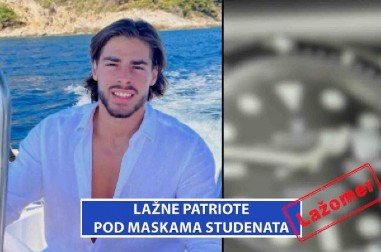 LAŽOMER: Lažne patriote pod maskama studenata (VIDEO)