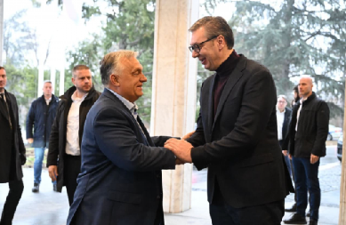 ORBAN I SIJARTO DOŠLI KOD VUČIĆA "Uvek je čast i zadovoljstvo... Dobro nam došli, dragi Viktore i Peter" (FOTO)