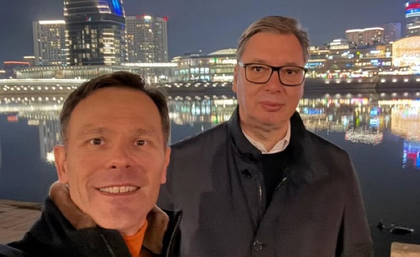 VUČIĆ SA SINIŠOM MALIM, IZA PUCA POGLED NA BG NA VODI Ministar pitao o sastavu nove Vlade, evo šta je rekao predsednik