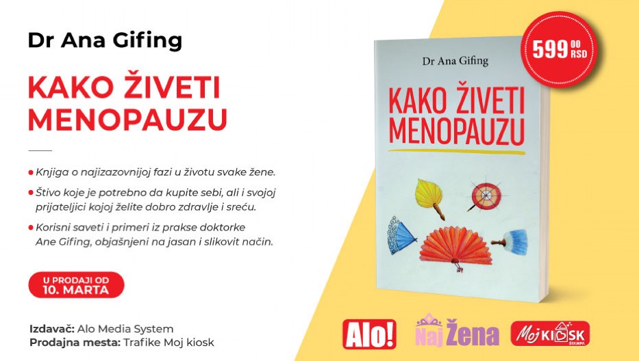 Nova knjiga dr Ane Gifing  "Kako živeti menopauzu"