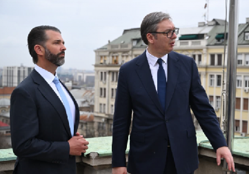 POKAZAO SAM DONALDU TRAMPU JUNIORU POGLED NA NAŠ PRELEPI BEOGRAD Vučić se javio sa terase Predsedništva Republike Srbije