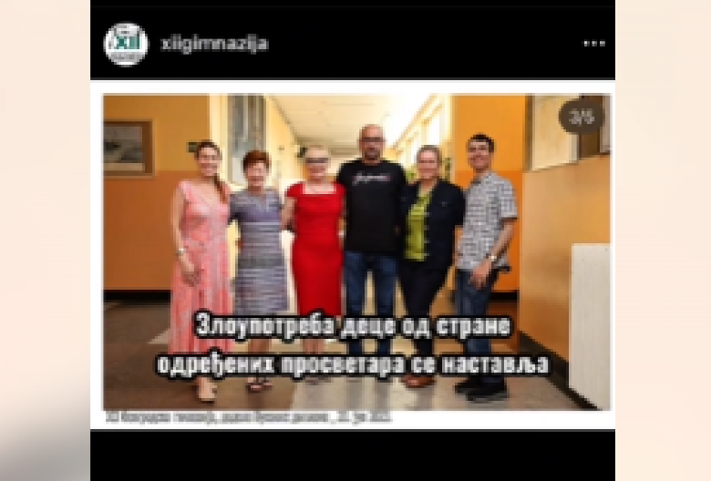 ZLOUPOTREBA DECE OD STRANE ODREĐENIH PROSVETARA SE NASTAVLJA: Iskorišćavaju omladinu za svoje političke ciljeve! (VIDEO)