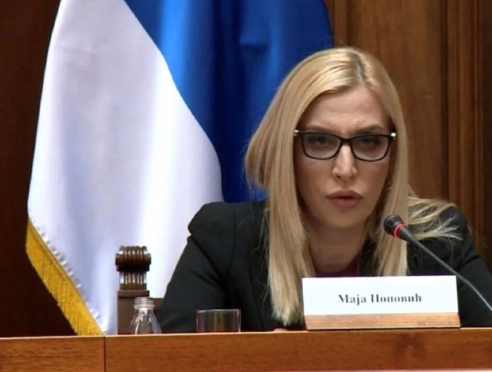 Maja Popović: Pozivam sve građane na mir, suzdržanost i poštovanje Ustava i zakona Srbije