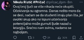 NIKOLA RISTIĆ POZIVA NA NASILNU SMENU VLASTI! "Danas nešto mora da se desi!"