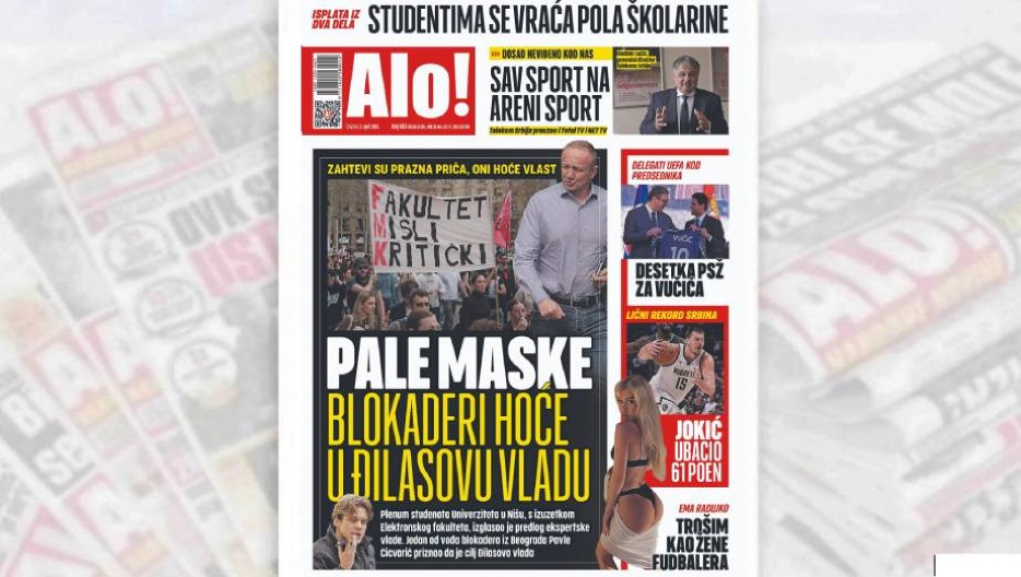 BLOKADERI HOĆE U ĐILASOVU VLADU Zahtevi su prazna priča, oni hoće vlast!