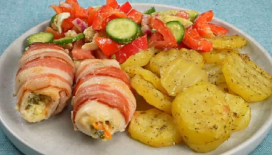 ROLOVANO BELO MESO PUNJENO SIROM I POVRĆEM Uskršnji ručak koji će gosti obožavati