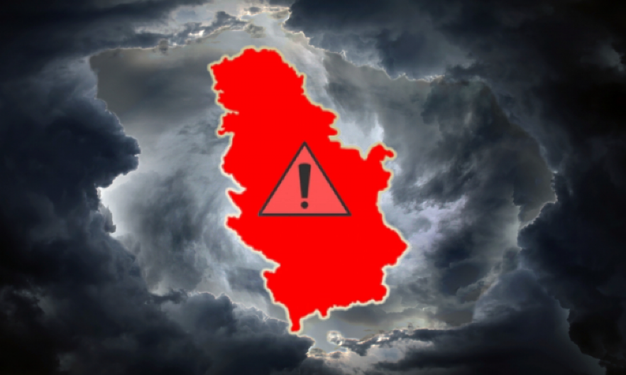 HITNO UPOZORENJE RHMZ Sklonite se sa ulice, stižu jaki pljuskovi, grmljavina i grad, ovaj deo Srbije prvi na udaru!