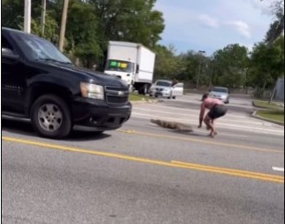 FILMSKA AKCIJA NA SRED ULICE Srpski MMA borac golim rukama savladao džinovskog reptila, prolaznici mu aplaudirali! (VIDEO)