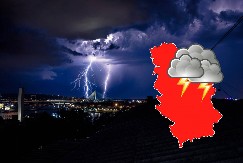 SRBIJA NA UDARU STRAHOVITOG NEVREMENA Ovi delovi zemlje najugroženiji, RHMZ popalio meteoalarme