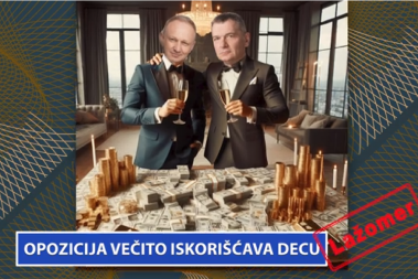 LAŽOMER: Opozicija večito iskorišćava decu (VIDEO)
