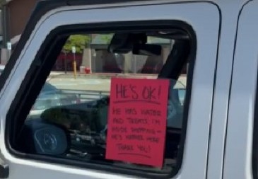 OSTAVILA GA U AUTU NA 40 STEPENI, ZAKLJUČANOG! Poruka na staklu izazvala opštu paniku – ljudi u šoku kad su pročitali! (VIDEO)