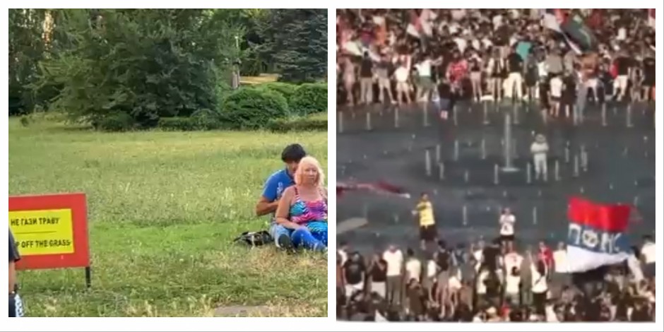 BLOKADERI REŠILI DA URNIŠU JAVNU PORVŠINU U BEOGRADU Pogledajte ovu bahatost, baš ih briga za pravila! (VIDEO)