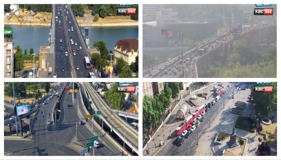 BEOGRAD TOTALNO PROHODAN, BUSEVI IDU NORMALNO Samo na ovom mestu šaka blokadera pokušava da maltretira radan narod (FOTO)