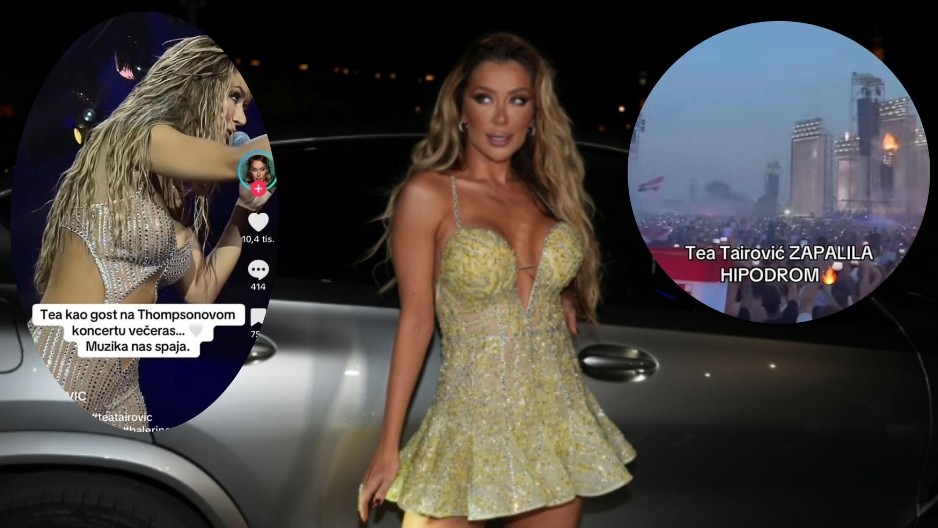 I NA OVO SU SPREMNI Pokušali su da smeste Tei Tairović da je pevala na Tompsonovom koncertu, nalepili joj i šahovnicu!
