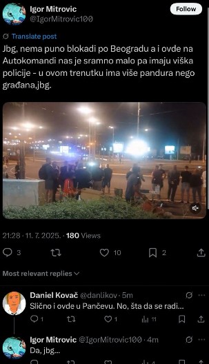 OPŠTE RASULO BLOKADERA! "Nema nas, više je policije, isto je i u Pančevu" (FOTO)