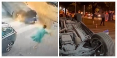 ŽENA ZA DLAKU IZBEGLA SMRT! Sigurnosna kamera zabeležila jezivu nesreću u Banjaluci (VIDEO)