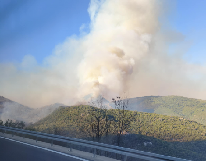 BUKTI POŽAR KOD RAČE, NEBO PREKRIVENO DIMOM Vetar dodatno pogoršava situaciju