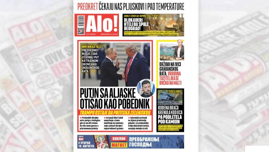 PUTIN SA ALJASKE OTIŠAO KAO POBEDNIK: Trampu ostaje da pritiska Zelenskog