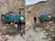 ŠOK KOD TUTINA! Automobil sleteo s puta i pao na krov - PUTNICI NEPOVREĐENI! (FOTO)