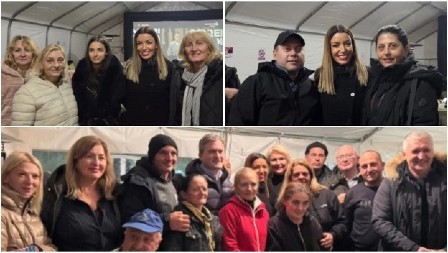 MESAROVIĆ POSETILA SABORCE U PIONIRSKOM PARKU Za pristojnu, mirnu i stabilnu Srbiju, za zemlju koja napreduje!